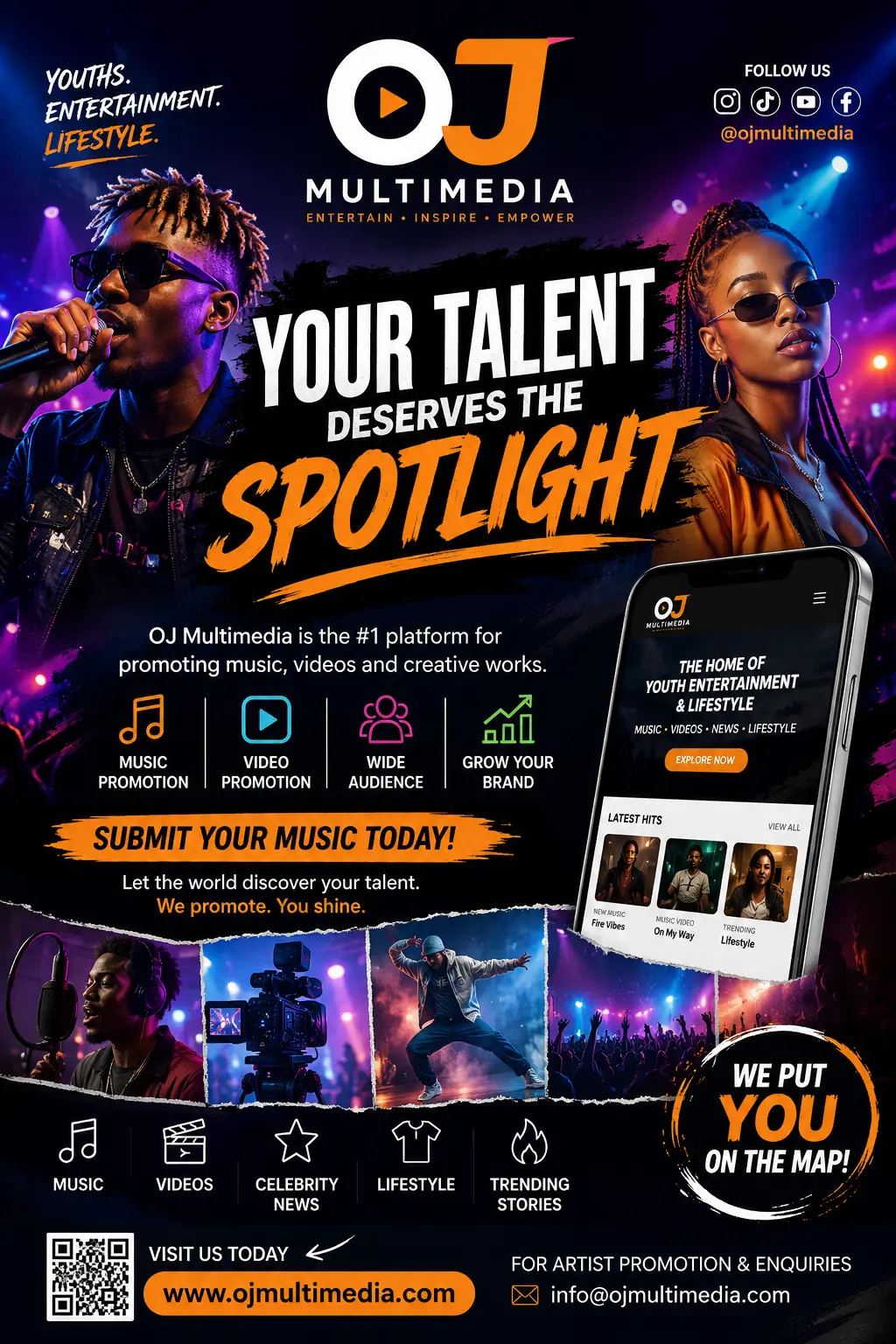 Your Talent Deserves the Spotlight with OJ Multimedia